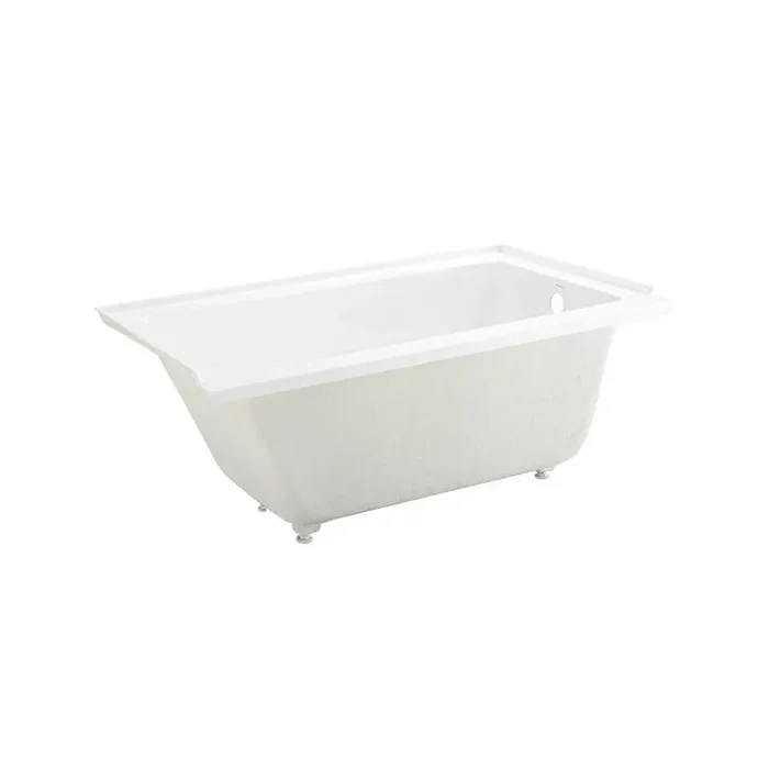 Voltaire 60 x 32 in. Acrylic Right-Hand Drain with Integral Tile Flange Rectangular Drop-in Bathtub in white
