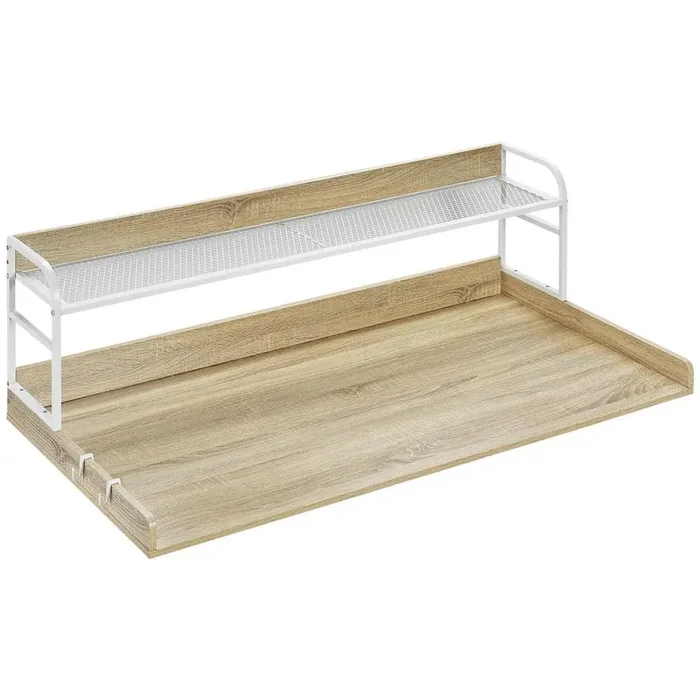 Washer Dryer Countertop 54 in. x 27 in. Laminate Countertop in Woodgrain Oak with Standard Edge for Laundry Room