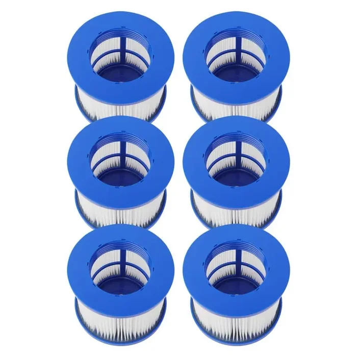 Water Filter Cartridge for Inflatable Hot tub Spa – Blue – Lot of 6