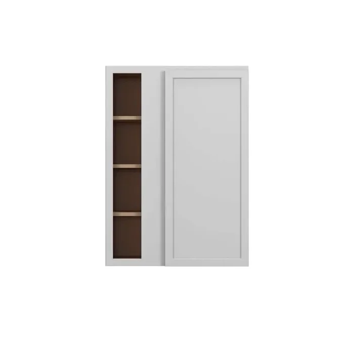 Westport Shaker 30 in. W x 42 in. H x 12 in. D in Painted White Plywood Assembled Corner Blind Wall Cabinet