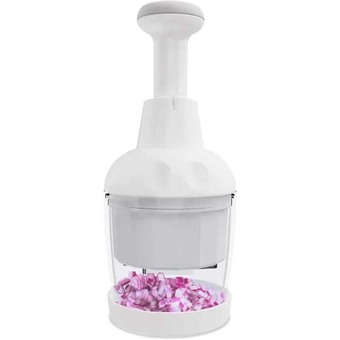 White Food Chopper Dishwasher-Safe