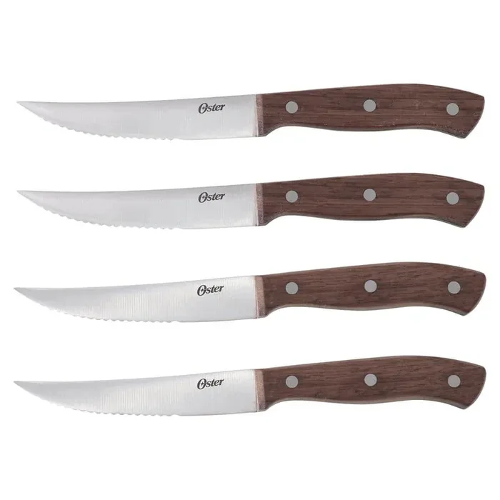 Whitmore 4.5 in. Stainless Steel Full Tang Steak Knife (Set of 4) with Mango Wood Handles