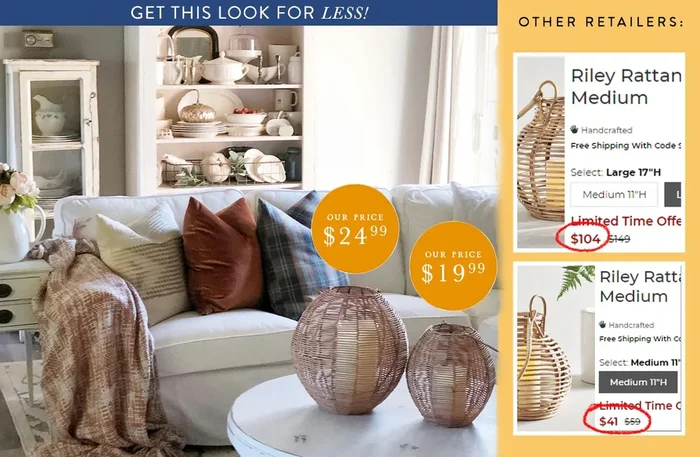 Wicker Lantern | Wicker Lantern With Handle – Decor Steals